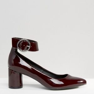ASOS Sammy pointed heels-- Oxblood